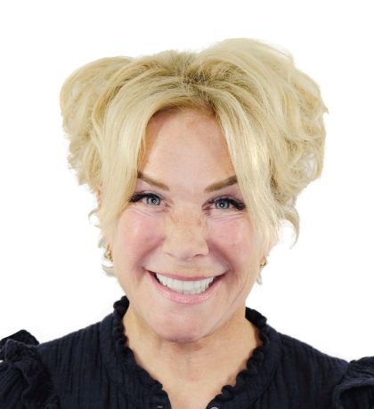 Close up of person smiling