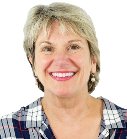 Close up of person smiling