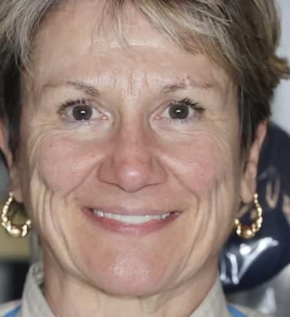 Close up of person smiling