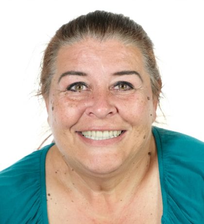 Close up of person smiling