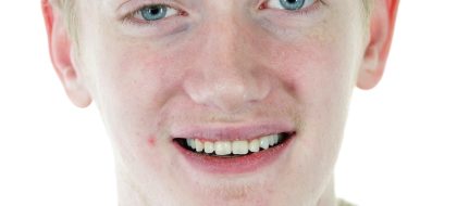 Close up of person smiling